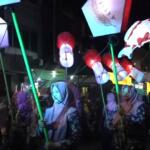 Pawai Lentera, salah satu yang ditunggu-tunggu masyarkat pada prosesi Grebeg Pancasila di Kota Blitar.