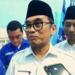 Wakil Wali Kota Blitar usai mengembalikan formulir pendaftaran calon bupati di Kantor DPC Partai Demokrat, Jumat (14 Juni 2024)