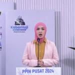 Widi Dwinanda, anggota Media Center Kementerian Agama (Kemenag), saat konferensi pers di Jakarta, Minggu 16 Juni 2024