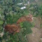 Foto udara bencana tebing longsor di Desa Bumirejo, Kesamben. Foto Dok. Polsek Kesamben