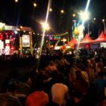 Pembukaan Soekarno Coffee Fest Ketiga di halaman Kantor Wali Kota Blitar di Jalan Merdeka dibanjiri pengunjung, Jumat (12 Juli 2024) malam