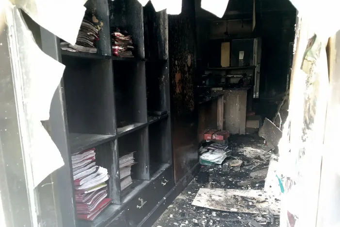 perusakan Gedung DPRD Kabupaten Blitar
